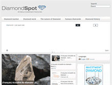 Tablet Screenshot of diamondspot.com